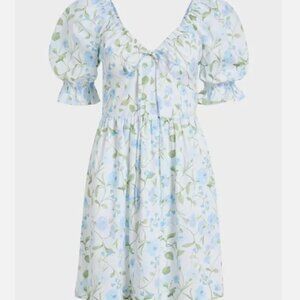 Hill House - Ophelia Mini Dress in Blue Peony Bouquet (Size S) worn once!